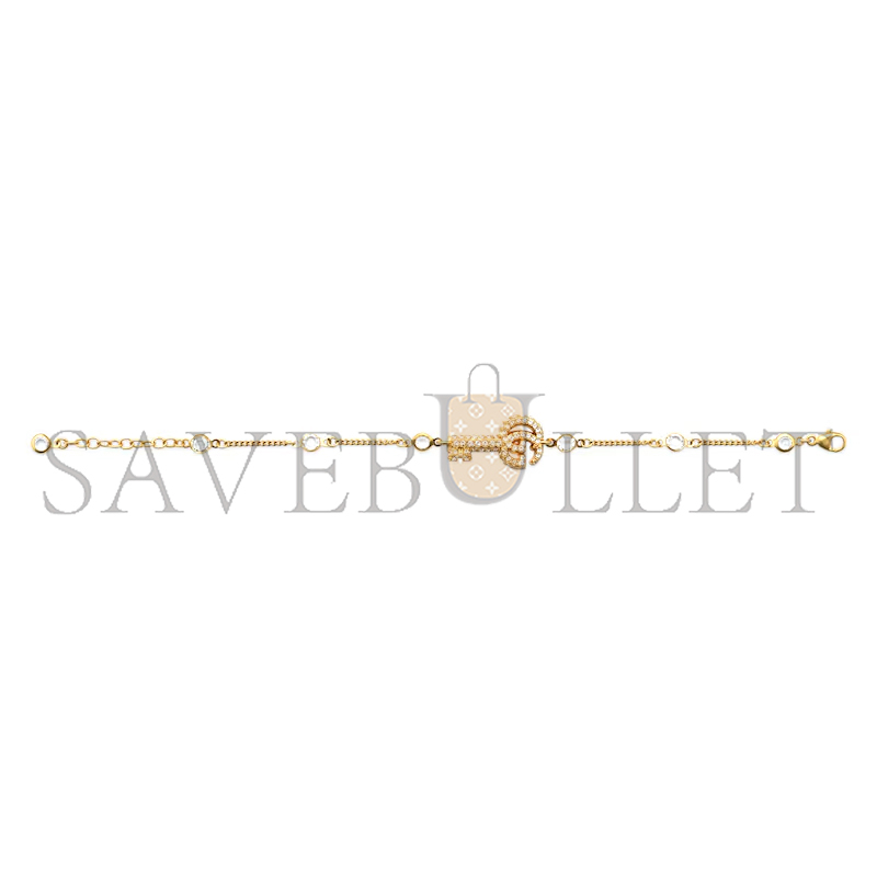 Gvc*1 double g key bracelet with crystals 855868